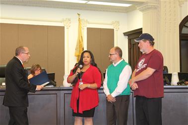 Homeless Health Fair planners receive a proclamation